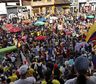 El presidente de Colombia Gustavo Petro hace frente a las primeras protestas en su contra
