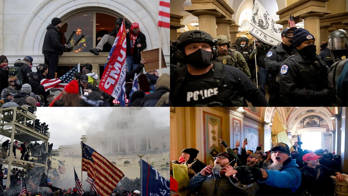 Trump Indult&oacute; a 1600 personas vinculadas con la toma del Capitolio el 6 de enero de 2021 (Foto: A24.com).