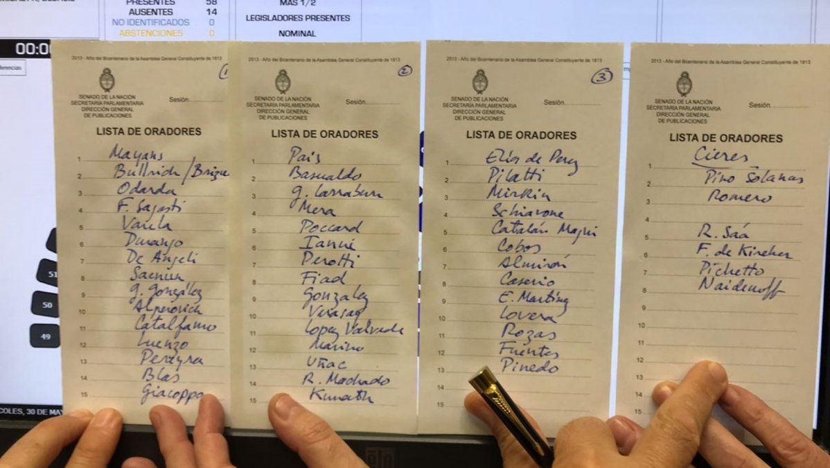 ¿Hasta qué hora dura la sesión del Senado?