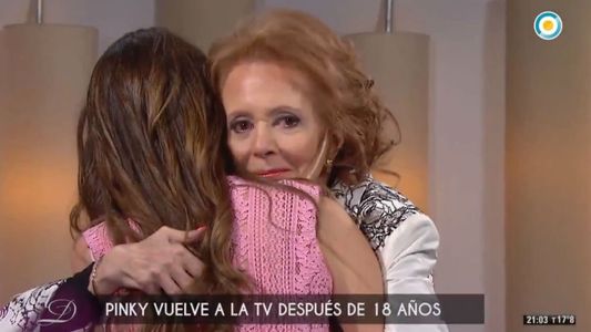 La emoción de Pinky en su regreso a la televisión tras 18 años