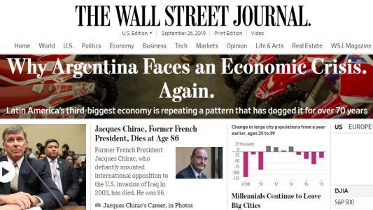 La clave de la crisis para el Wall Street Journal: El problema de Argentina es que gasta más de lo que puede