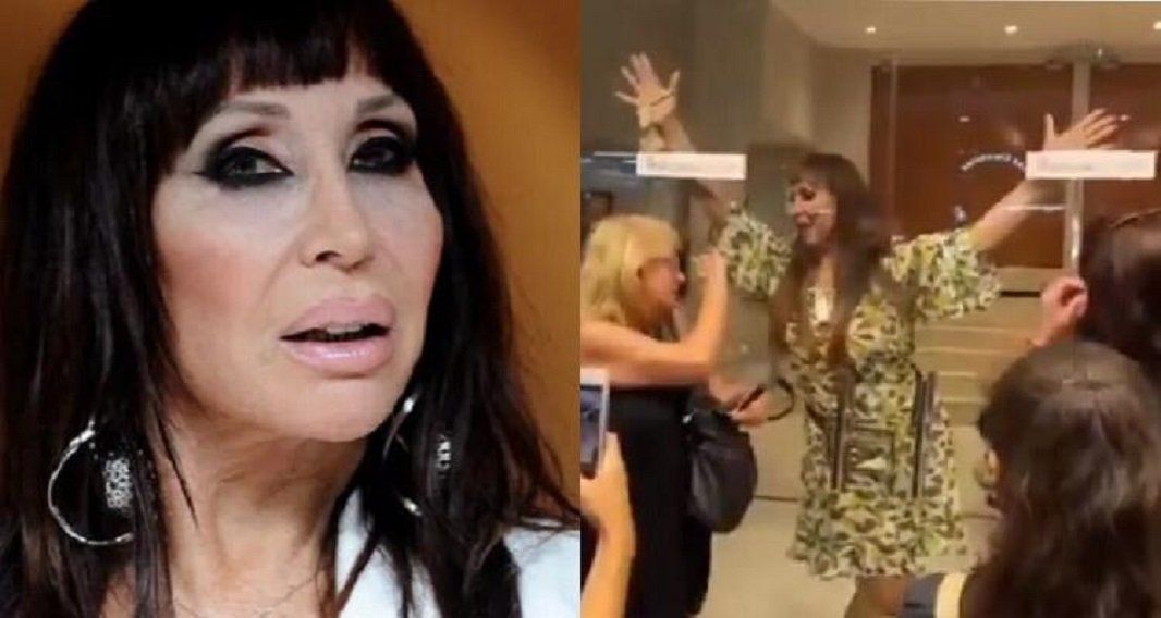 La sorprendente técnica anti covid de Moria Casán para sacarse fotos con el público en el teatro
