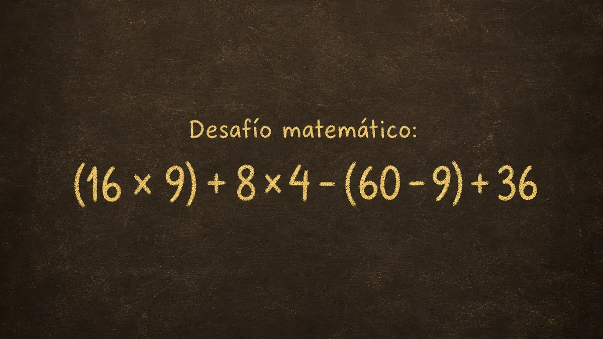 Imagen de pizarra para Desafío Matemático: este reto con paréntesis pone a prueba tu forma de resolver