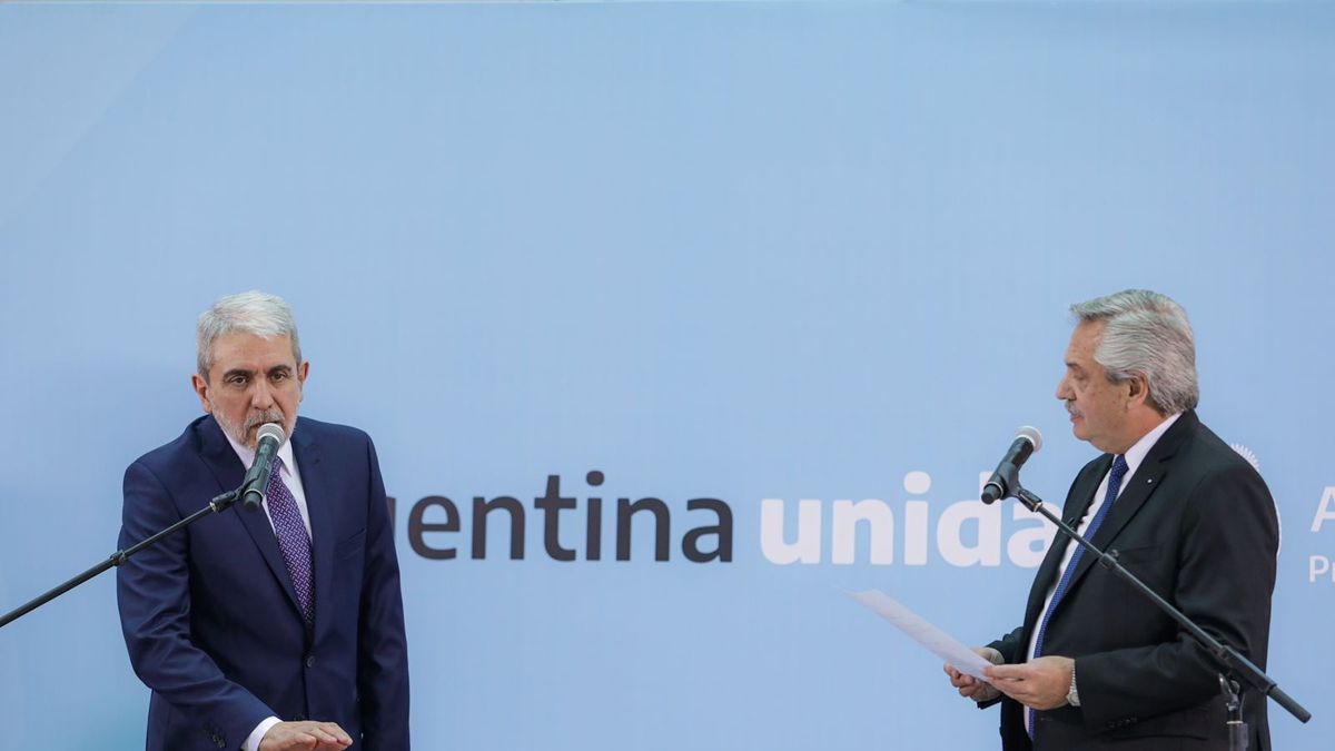 El flamante ministro de Seguridad, Aníbal Fernández,  se reunirá con el gobernador de Santa Fe, Omar Perotti (Foto: Presidencia de la Nación).