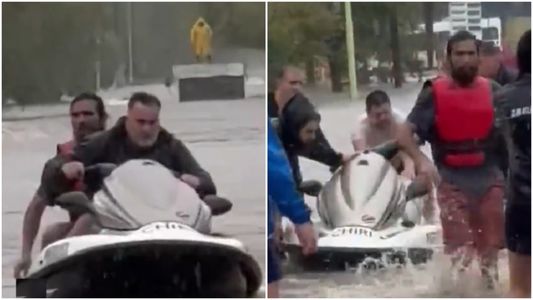 Los héroes del jet ski: salvaron a 40 personas con una moto de agua en Bahía Blanca