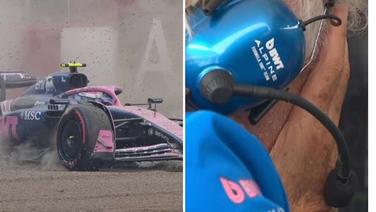 Colapinto se despistó en la clasificación, largará último en Silverstone y Briatore no disimuló su decepción