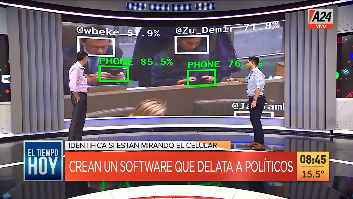 Inteligencia Artificial: crean un software que escracha políticos. (Captura de Tv)
