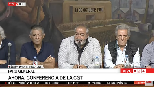 Conferencia de la CGT: Daer calificó de éxito rotundo al paro general de este jueves