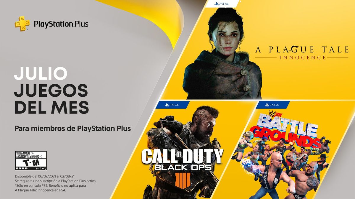Juegos gratuitos de PlayStation Plus para julio.