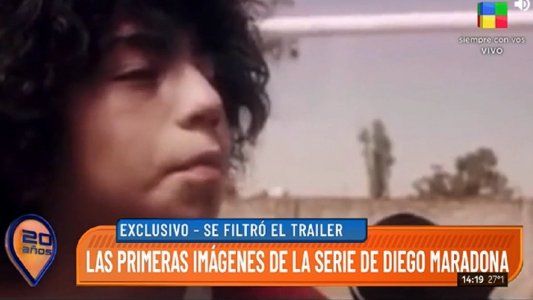 Se conocen las primeras imágenes de la serie de Diego Maradona