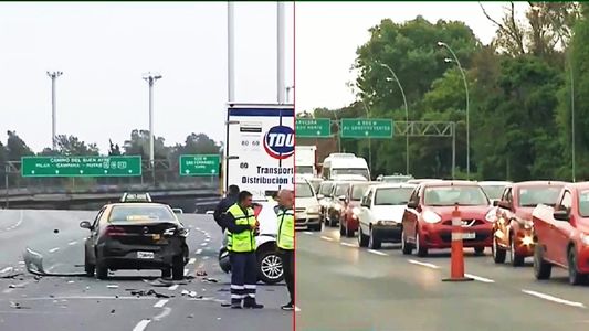 Tránsito: mañana complicada por dos choques en la General Paz y la Panamericana