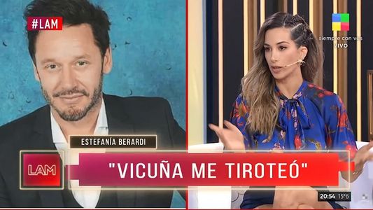 Estefanía Berardi recordó el día que Benjamín Vicuña la tiroteó