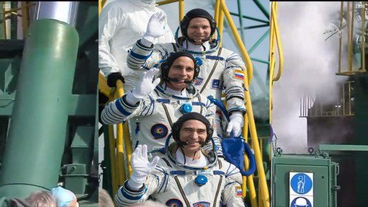 Cuarentena sin gravedad: dos astronautas rusos y uno de Estados Unidos rumbo a una estación espacial por 6 meses