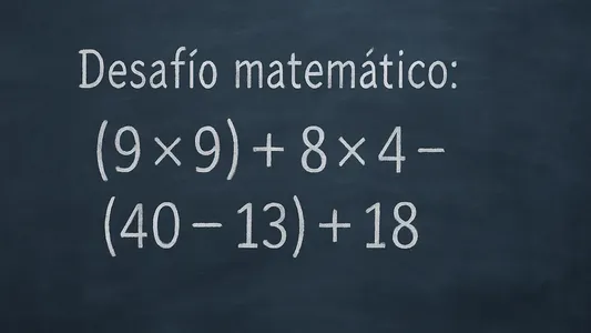 Desafío matemático: ¿en cuánto tiempo podés resolver esta cuenta?