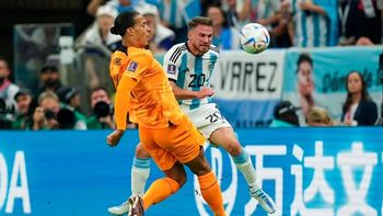El fuerte cruce entre Alexis Mac Allister y Virgil van Dijk por la Copa del Mundo