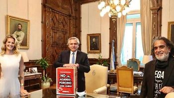 Liz Solari reunida con Alberto Fernández para pedirle que no se haga el acuerdo porcino con China