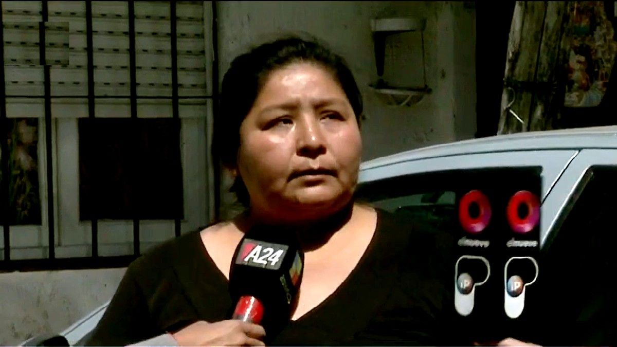 La madre de Ulises Leonel Camacho Luque apuntó contra el ingeniero que le disparó. Foto: captura de Tv.&nbsp;