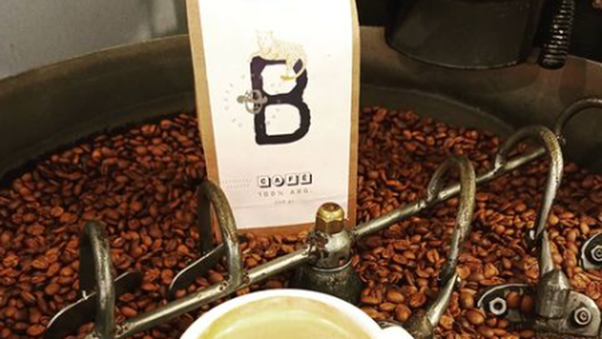 Bolsas de Café Baritú que se comercializan en la cafetería, sus tamaños van desde 1/4 hasta un 1kg.
