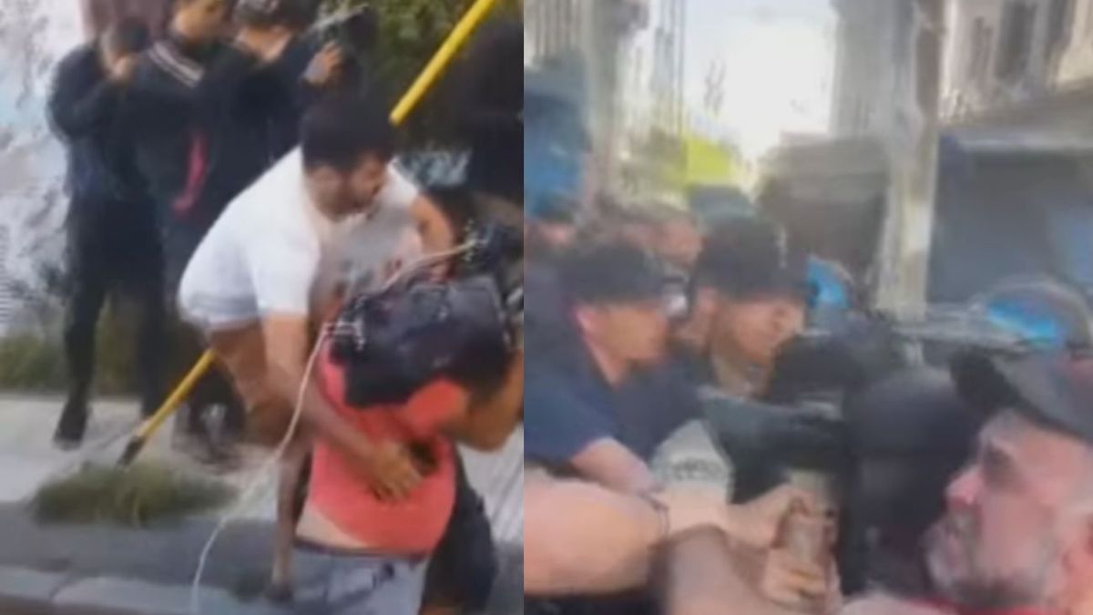 Video: así fue la violenta agresión a un camarógrafo de A24 en el Congreso