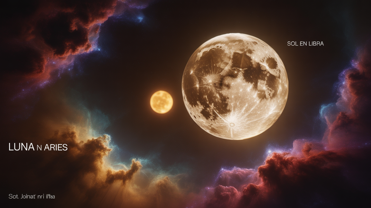 A veces el coraje es dar el primer paso aunque tiemble el pulso. Foto: Luna en Aries vs. Sol en Libra, Ideogram.