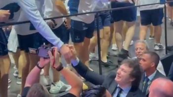 Javier Milei fue a la inauguración de los Juegos Macabeos Panamericanos y saludó a los deportistas