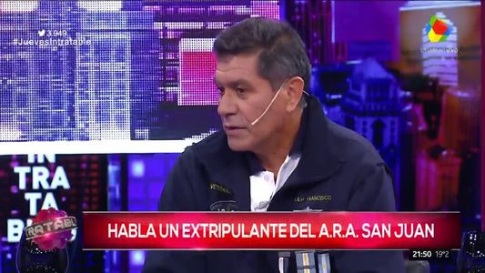 La emoción de un ex tripulante del ARA San Juan en Intratables
