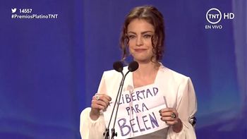 Dolores Fonzi pidió al mundo #LibertadParaBelén, joven presa por abortar