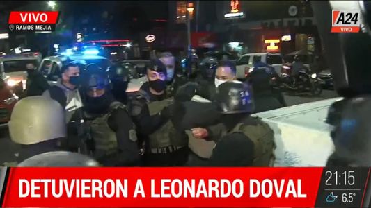 Detuvieron a Leonardo Doval, el acusado del femicidio de Villa Luzuriaga