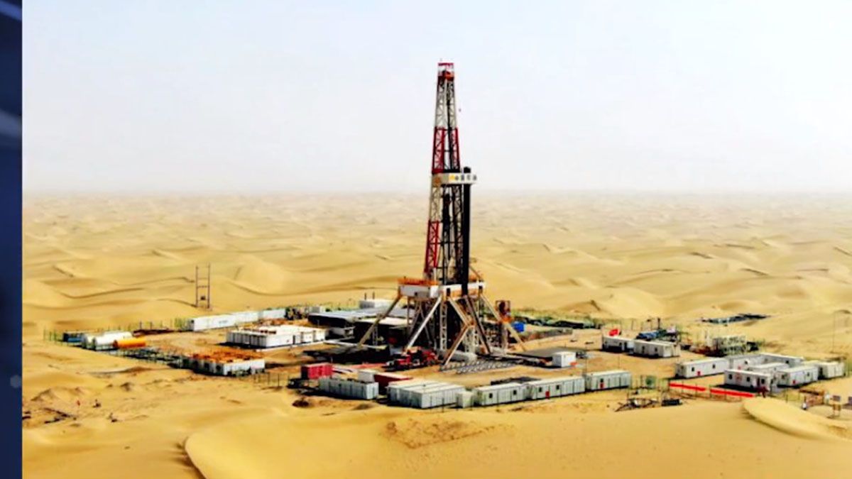 La maquinaria que se emplea para excavar hasta 11 km. de profundidad es lo más moderno de la tecnología, otro desafío de China en su carrera por el liderazgo mundial. (Foto: Gentileza BBC)