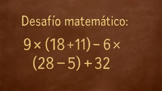 Desafío matemático: la sencilla cuenta que confunde a muchos