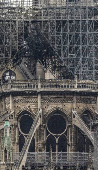 Notre Dame por dentro, luego del incendio