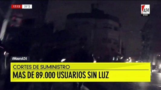 Reportan más de 89 mil usuarios sin luz en Capital y el Gran Buenos Aires por las altas temperaturas