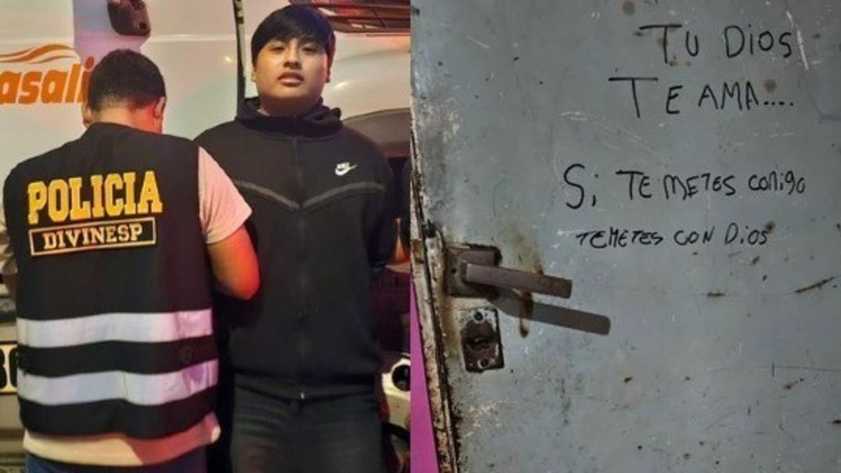 La sugestiva frase de Pequeño J en la puerta de la casa de su novia.&nbsp;