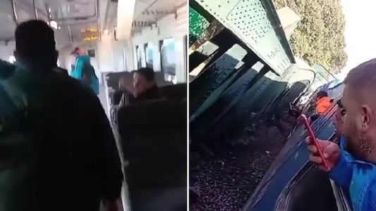 Vivos de milagro: el video del choque de trenes en Palermo que se volvió viral