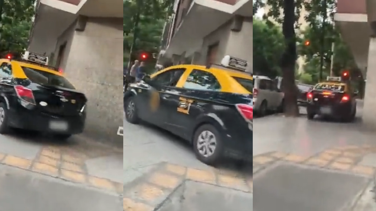 La Agencia Nacional de Seguridad Vial solicitó la suspensión de la licencia del taxista que circuló por la vereda en Flores