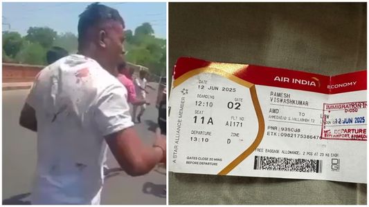 ¿Milagro o fake news? Apareció el video del rescate del único sobreviviente del avión que cayó en India