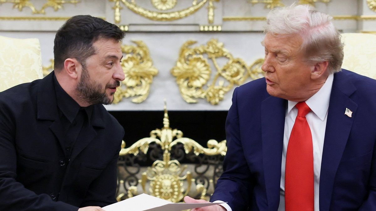 &nbsp; photoTrump recibió a Zelenski en la Casa Blanca. (Foto: Reuters).