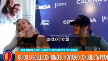 Habló Guido Sardelli, el guitarrista de Airbag que inició un romance con Julieta Prandi