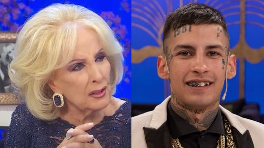 L-Gante se acercó a Mirtha Legrand fuera de cámara y le hizo un pedido especial