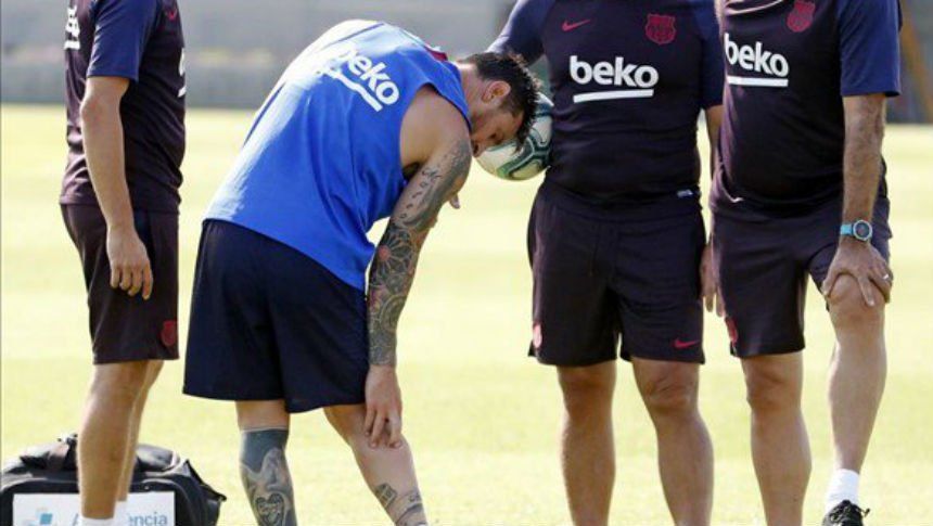Messi se lesionó el sóleo y se perderá la gira del Barcelona