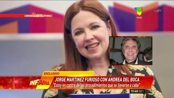 Jorge Martínez apuntó otra vez contra Andrea del Boca tras ser denunciada