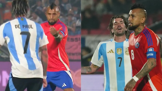 Qué significa el gesto que hizo Rodrigo De Paul en medio de su picante cruce con Arturo Vidal