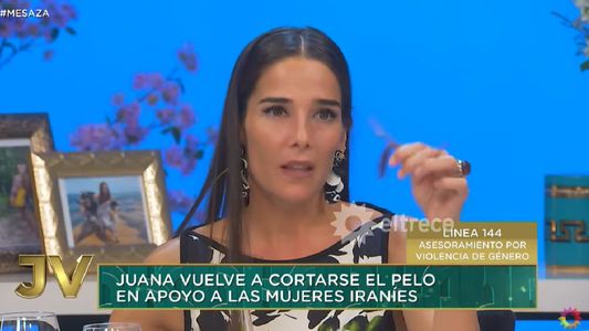 Juana Viale volvió a cortarse el pelo en pleno aire: Es un gesto