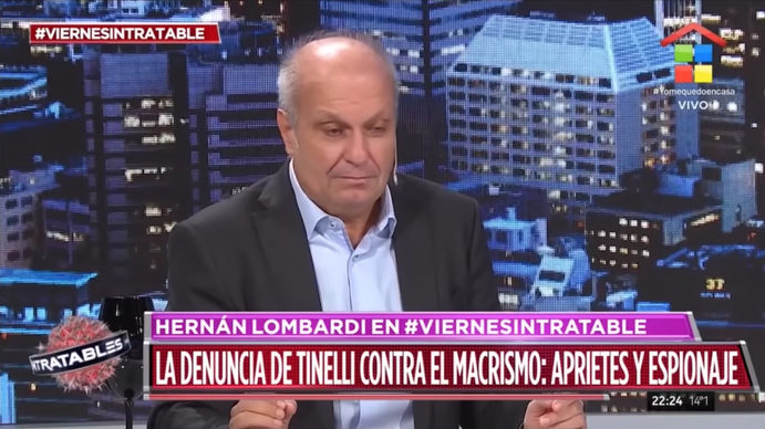 Hernán Lombardi pasó por Intratables y opinó sobre la cuarentena