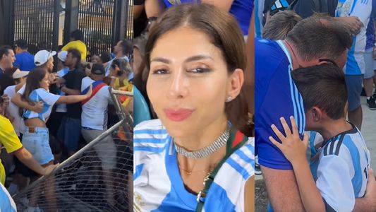 Disturbios en la final de la Copa América: Majo Martino sufrió un robo y mostró el video del caos