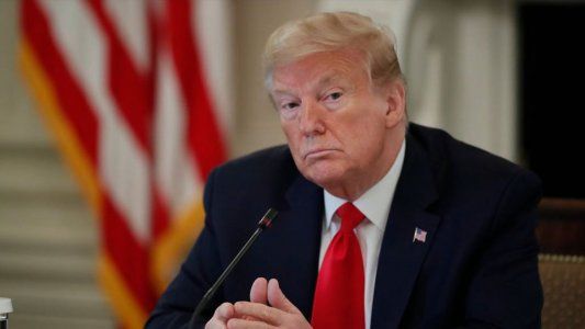 La teoría conspirativa de Trump: aseguró que la agresión que sufrió un manifestante por parte de la policía fue un montaje