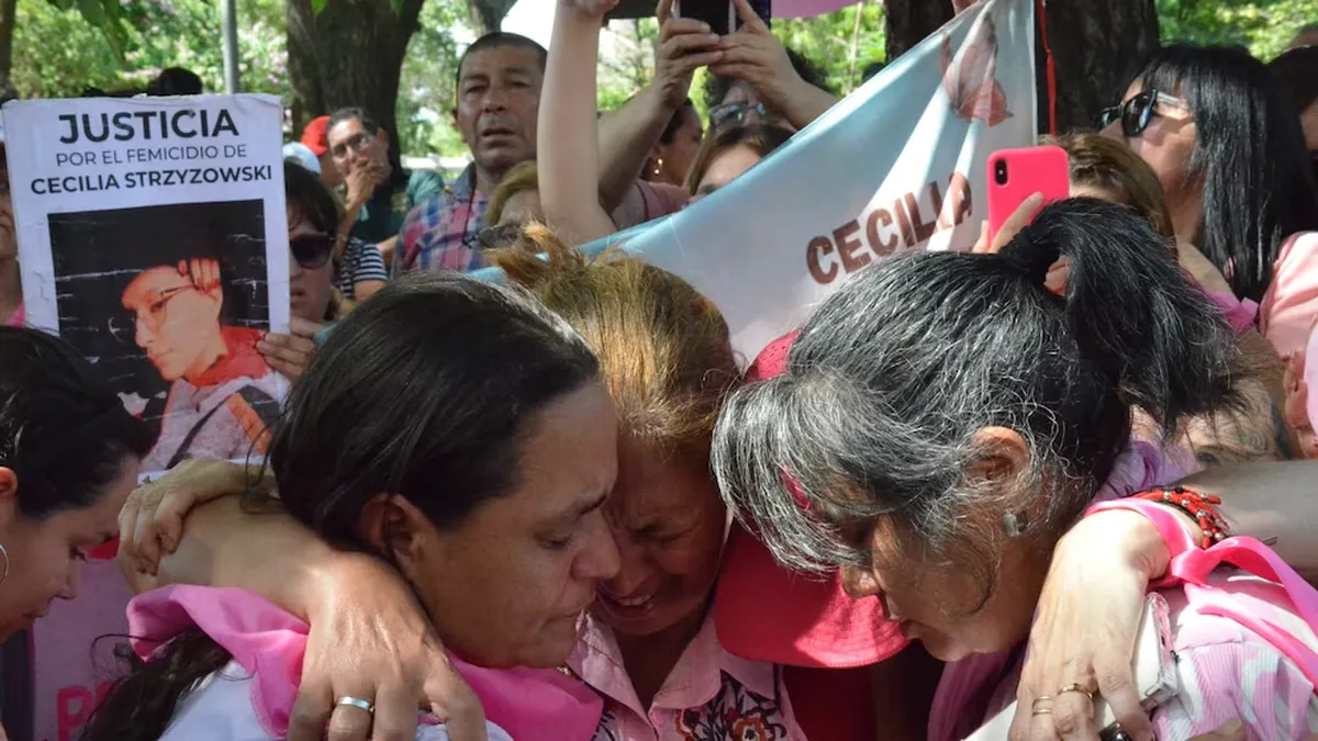 El festejo tras el verdicto del jugado.&nbsp;