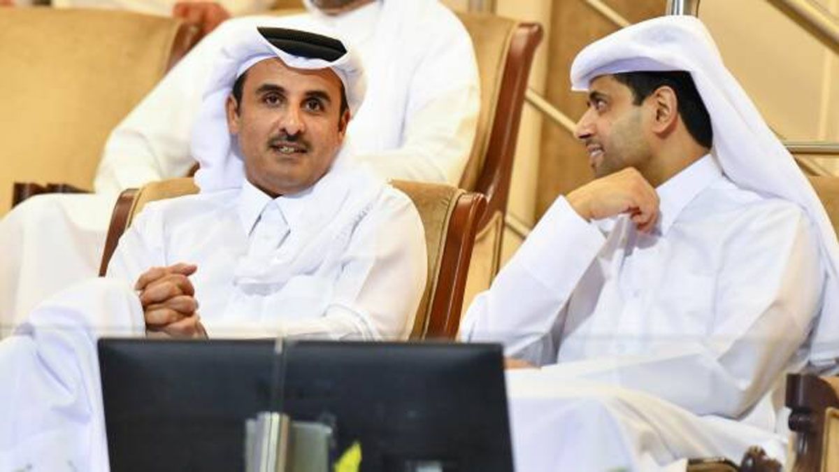 Nasser Al-Khelaïfi y el emir de Qatar, Tamim ben Hamad Al Zani, una estrecha amistad que se tradujo en miles de millones de dólares (Foto: Archivo)