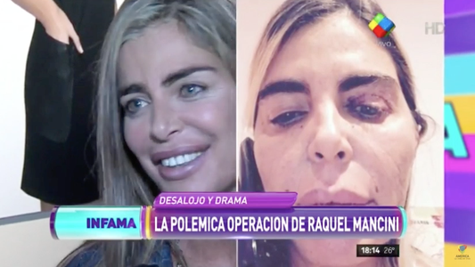 El mal momento de Raquel Mancini: desalojada y sin empleo