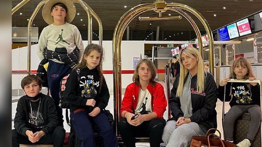 Wanda Nara viaja a la Argentina junto a sus hijos y sin Mauro Icardi